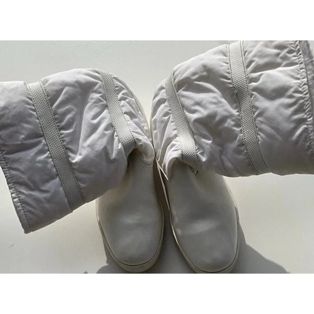 TECNICA Skandia White Fur Ski Boots Made Italy Women’s Size 6.5/ 37 EU